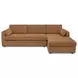 Burrow Ginger Performance Fabric 2 Piece Modular Sleeper Sectional with Pillows