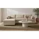 Burrow Sand Performance Fabric 2 Piece Modular Sleeper Sectional with Pillows
