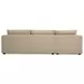 Burrow Sand Performance Fabric 2 Piece Modular Sleeper Sectional with Pillows