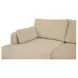 Burrow Sand Performance Fabric 2 Piece Modular Sleeper Sectional with Pillows