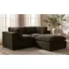 Cates Dark Green Upholstered Square Ottoman