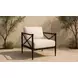Willow Cream Performance Fabric Upholstered Outdoor Accent Chair
