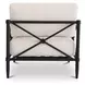 Willow Cream Performance Fabric Upholstered Outdoor Accent Chair