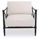 Willow Cream Performance Fabric Upholstered Outdoor Accent Chair