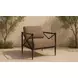 Willow Light Brown Performance Fabric Upholstered Outdoor Accent Chair