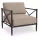 Willow Light Brown Performance Fabric Upholstered Outdoor Accent Chair