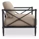 Willow Light Brown Performance Fabric Upholstered Outdoor Accent Chair