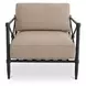 Willow Light Brown Performance Fabric Upholstered Outdoor Accent Chair