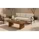 Willow Cream Performance Fabric Outdoor 80" Sofa