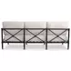 Willow Cream Performance Fabric Outdoor 80" Sofa