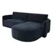 Emmy Dark Blue 2 Piece Modular RAF Chaise Sectional