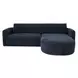 Emmy Dark Blue 2 Piece Modular RAF Chaise Sectional