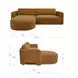Emmy Ginger 2 Piece Modular LAF Chaise Sectional