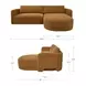 Emmy Ginger 2 Piece Modular RAF Chaise Sectional