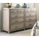 West Fork Aged Taupe 8 Drawer Parks Dresser with Square Mirror