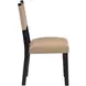 Aubrey Black Strap Back Side Chair Set of 2