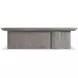 Monolith Brown Rectangular Cocktail Table with Casters