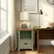 Vineyard Sage Green And Fruitwood 1 Drawer File Cabinet