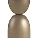 Verge Bronze Metallic and White Marble Top Spot Table