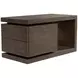 Athens Chocolate Brown Rectangular End Table