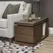 Athens Chocolate Brown Rectangular End Table