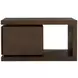 Athens Chocolate Brown Rectangular End Table