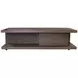 Athens Chocolate Brown Rectangular Coffee Table with Casters