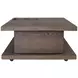Athens Chocolate Brown Rectangular Coffee Table with Casters