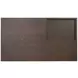Athens Chocolate Brown Rectangular Coffee Table with Casters