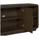 Athens Chocolate Brown 76" TV Stand with USB Charging