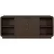 Athens Chocolate Brown 76" TV Stand with USB Charging