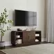 Athens Chocolate Brown 76" TV Stand with USB Charging