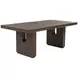 Athens Chocolate Brown 102" Extendable Rectangular Dining Table