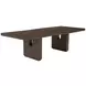 Athens Chocolate Brown 102" Extendable Rectangular Dining Table