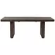 Athens Chocolate Brown 102" Extendable Rectangular Dining Table