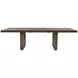 Athens Chocolate Brown 102" Extendable Rectangular Dining Table