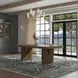 Athens Chocolate Brown 102" Extendable Rectangular Dining Table