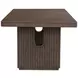Athens Chocolate Brown 102" Extendable Rectangular Dining Table