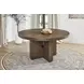 Athens Chocolate Brown 60" Round Dining Table