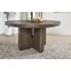 Athens Chocolate Brown 60" Round Dining Table