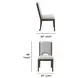 Athens Gray Performance Fabric Upholstered Dining Chair Set of 2