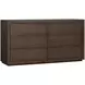 Athens Chocolate Brown 6 Drawer Dresser