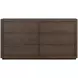 Athens Chocolate Brown 6 Drawer Dresser