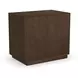 Athens Chocolate Brown 1 Drawer Open Nightstand with USB Charging