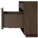 Athens Chocolate Brown 1 Drawer Open Nightstand with USB Charging