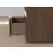 Athens Chocolate Brown 1 Drawer Open Nightstand with USB Charging