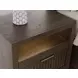 Athens Chocolate Brown 1 Drawer Open Nightstand with USB Charging