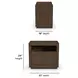 Athens Chocolate Brown 1 Drawer Open Nightstand with USB Charging