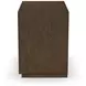 Athens Chocolate Brown 1 Drawer Open Nightstand with USB Charging