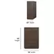 Athens Chocolate Brown 5 Drawer Chest
